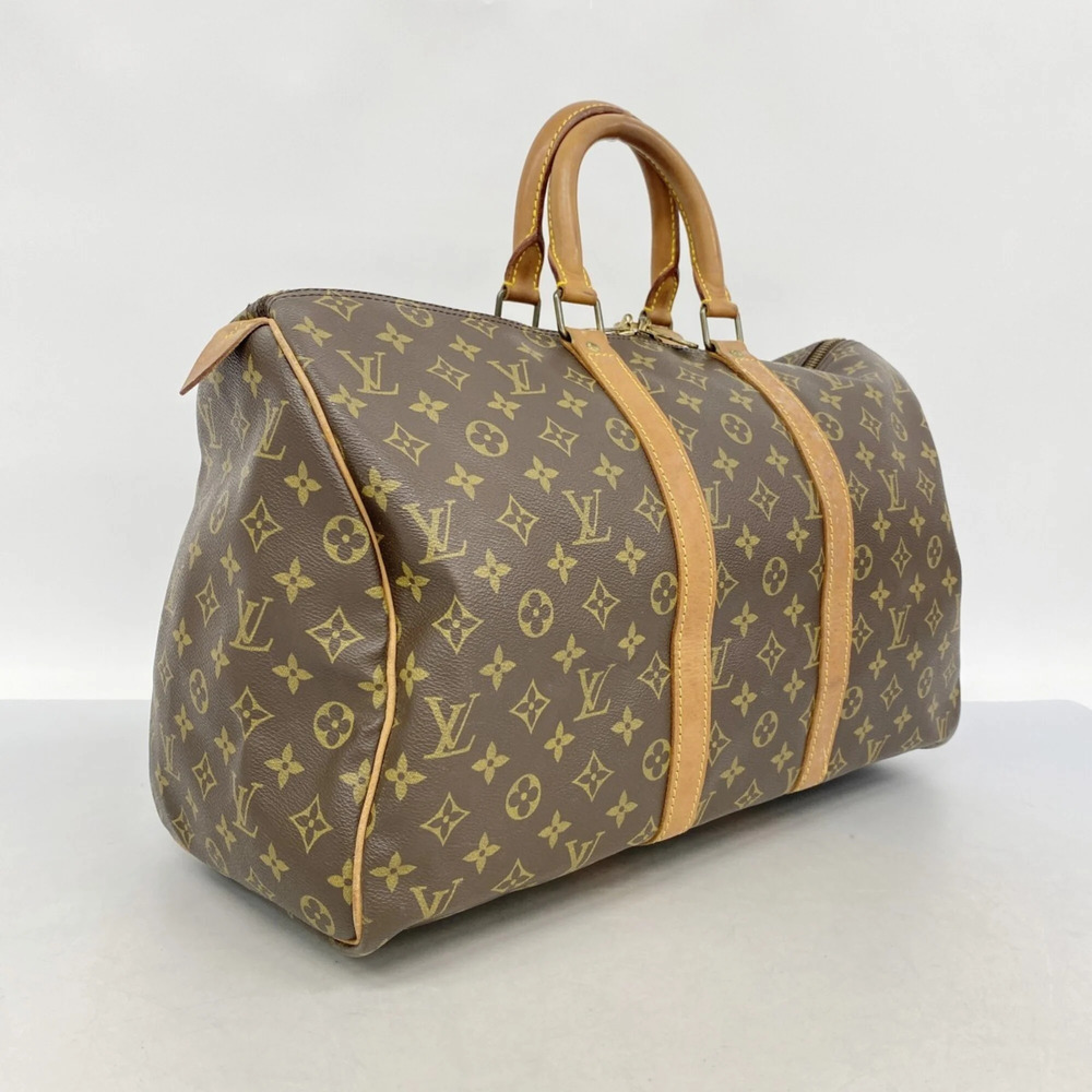 LOUIS VUITTON Authentic Brown Monogram Keepall 45 Boston Bag - Picture 2 of 10